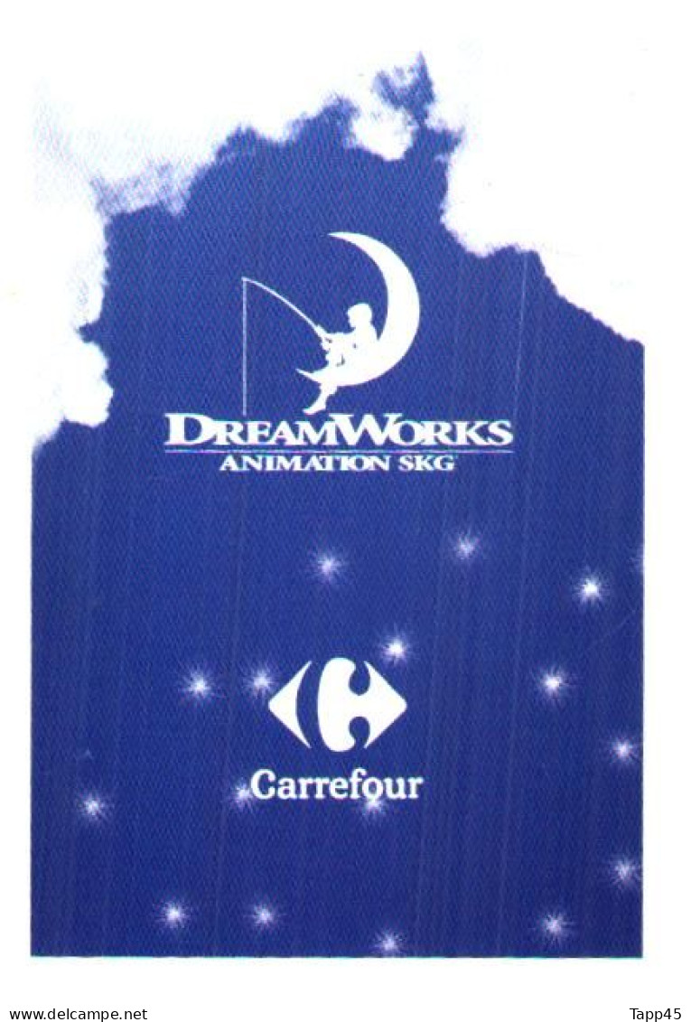 DreamWorks >Animation Skg > Carrefour > 10 cartes > Réf T v 13/4/24