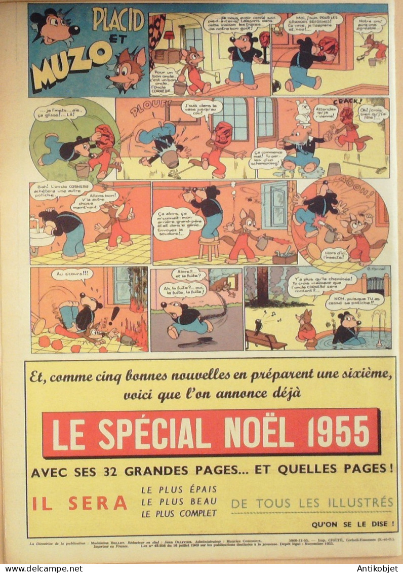 PIF Vaillant 1955 N°549 La Frontière De L'enfer La Pension Radicelle La Harpe D'or - Vaillant