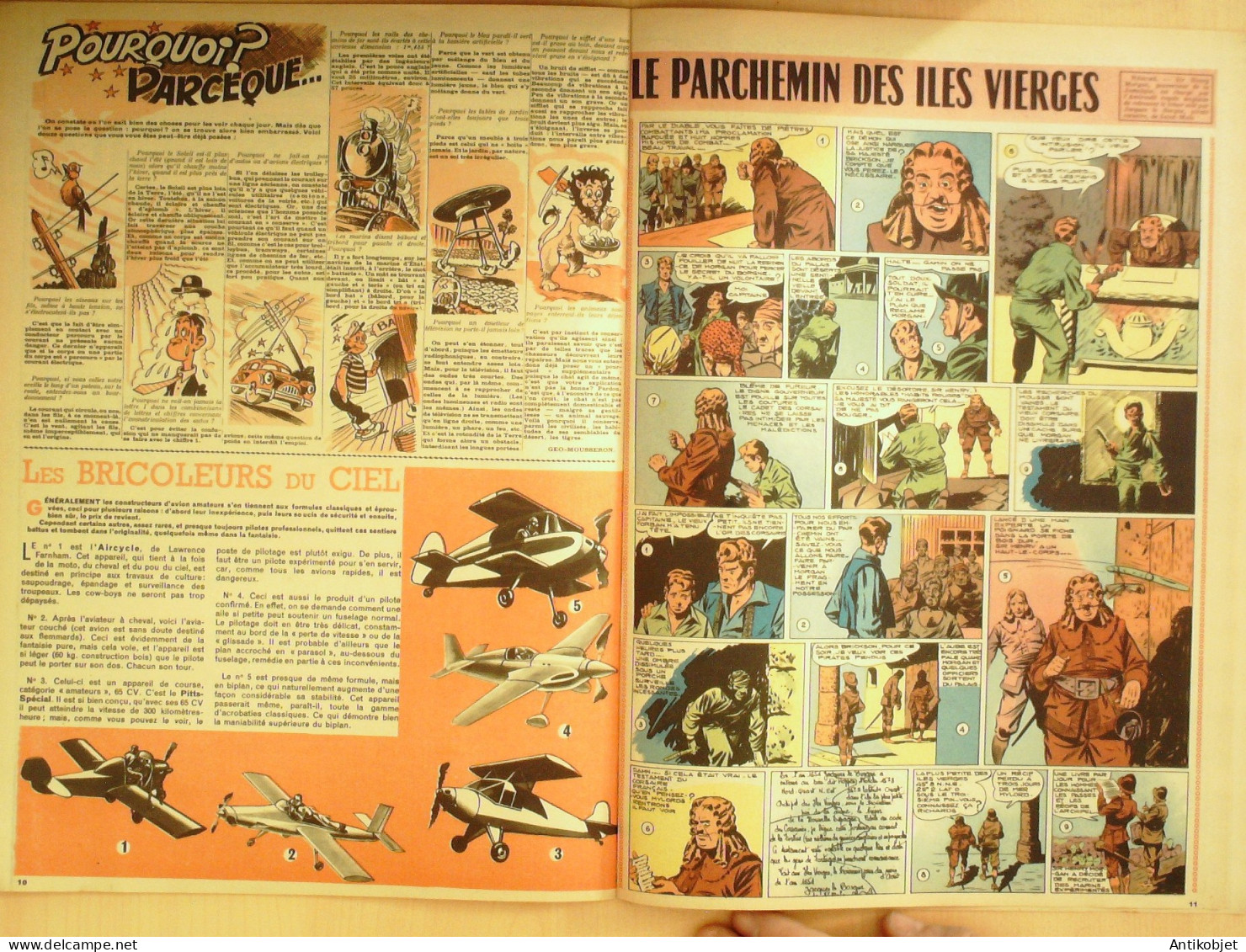 PIF Vaillant 1955 n°549 La frontière de l'enfer la pension radicelle la harpe d'or