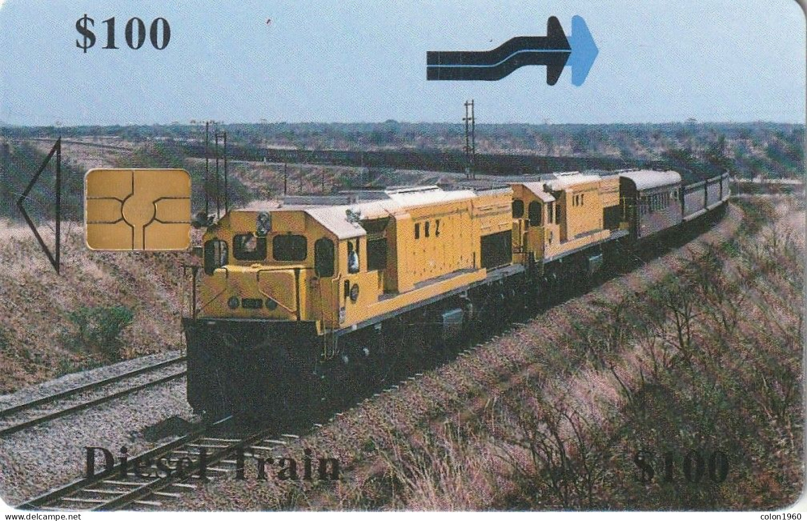 ZIMBABWE. ZIM-30. Diesel Train. 2000-12. 100$. (004) - Zimbabwe