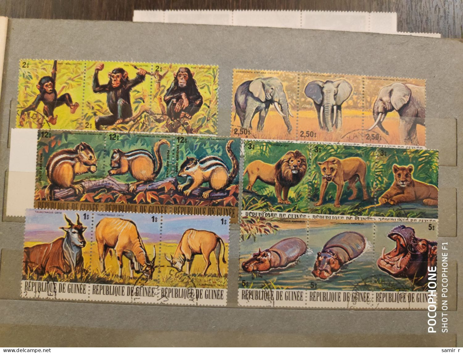 1977 Burundi	Animals Elephants Monkeys Lions (F10) - Gebraucht