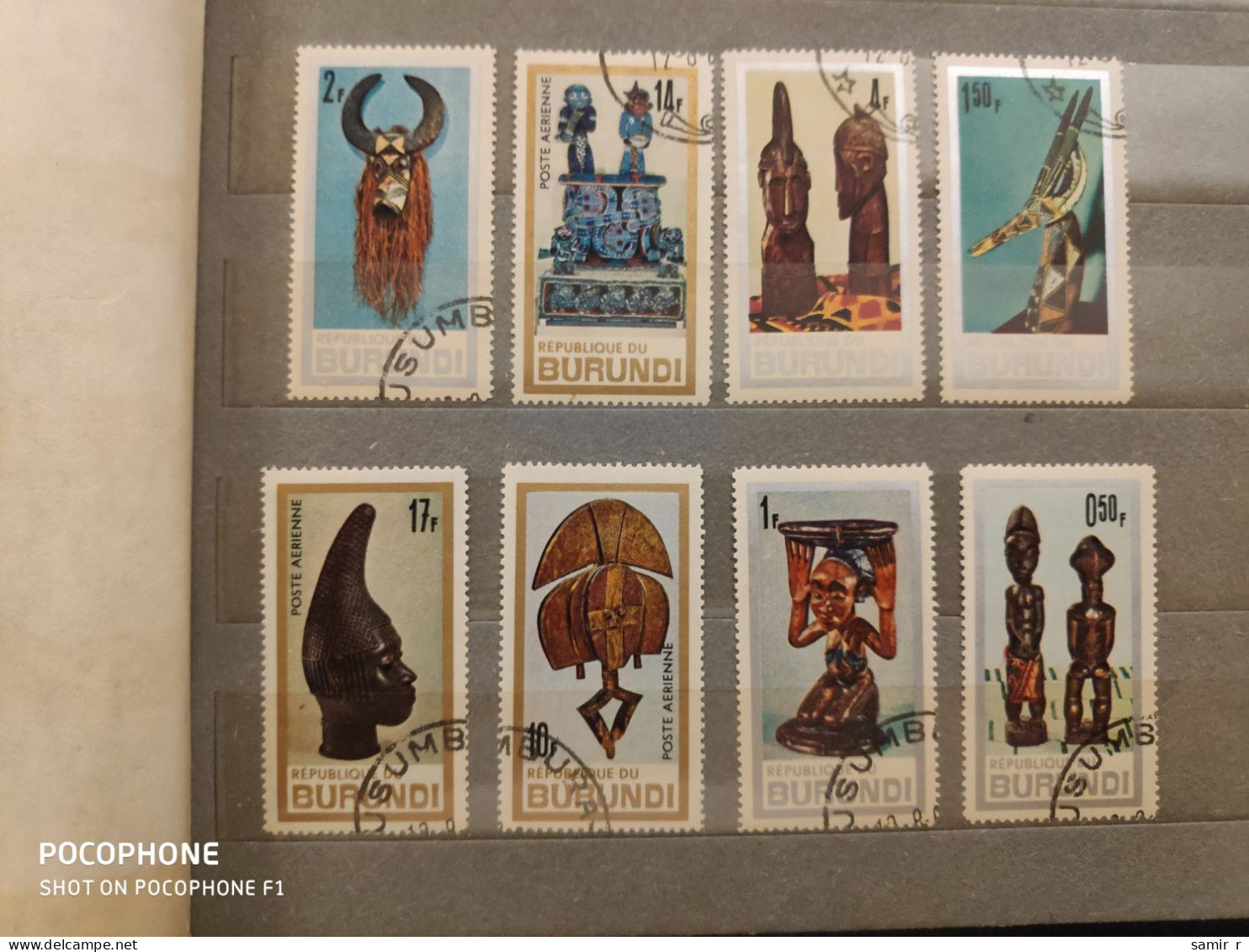 Burundi	Masks  (F10) - Used Stamps