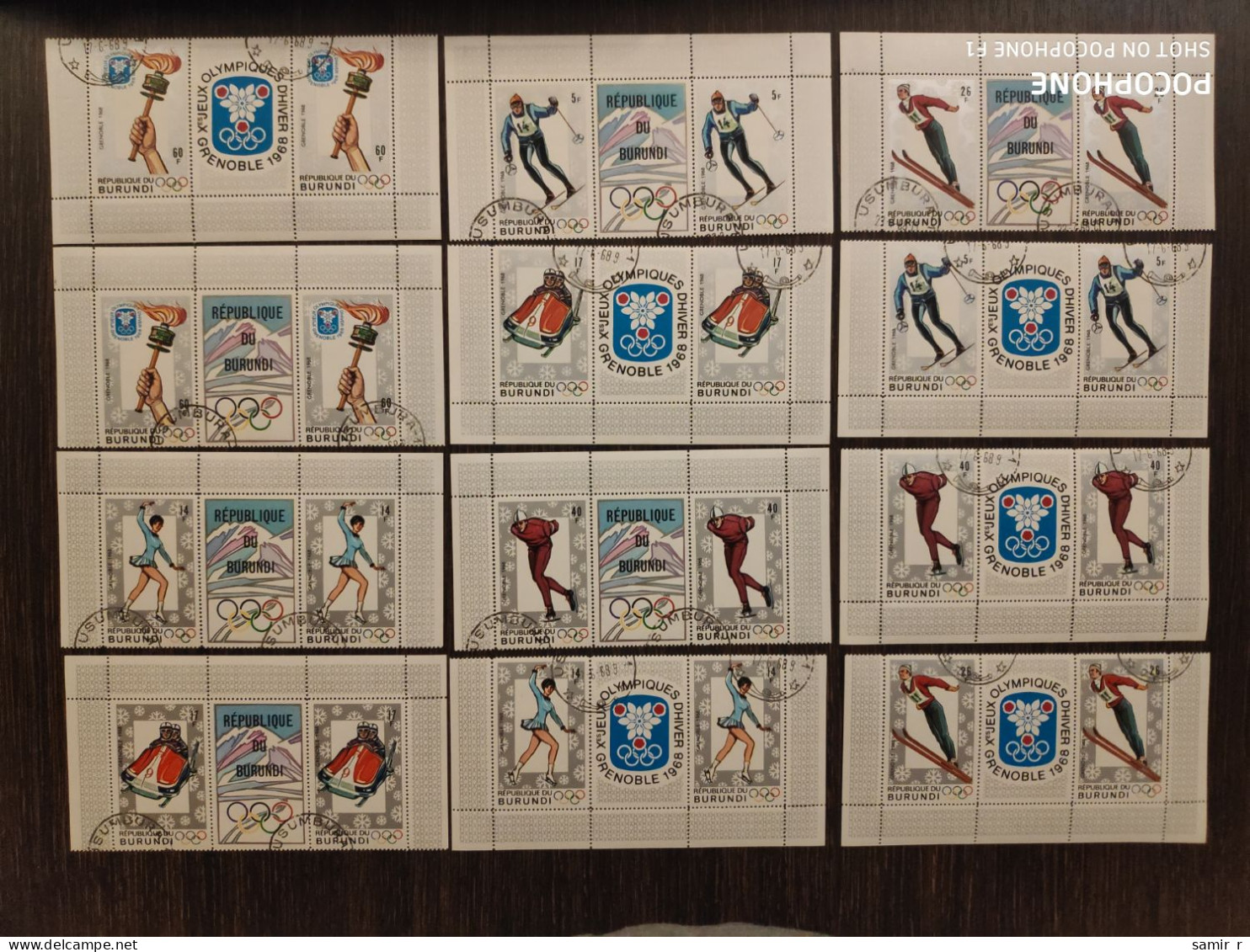 1968 Burundi	Olympic Games (F10) - Used Stamps