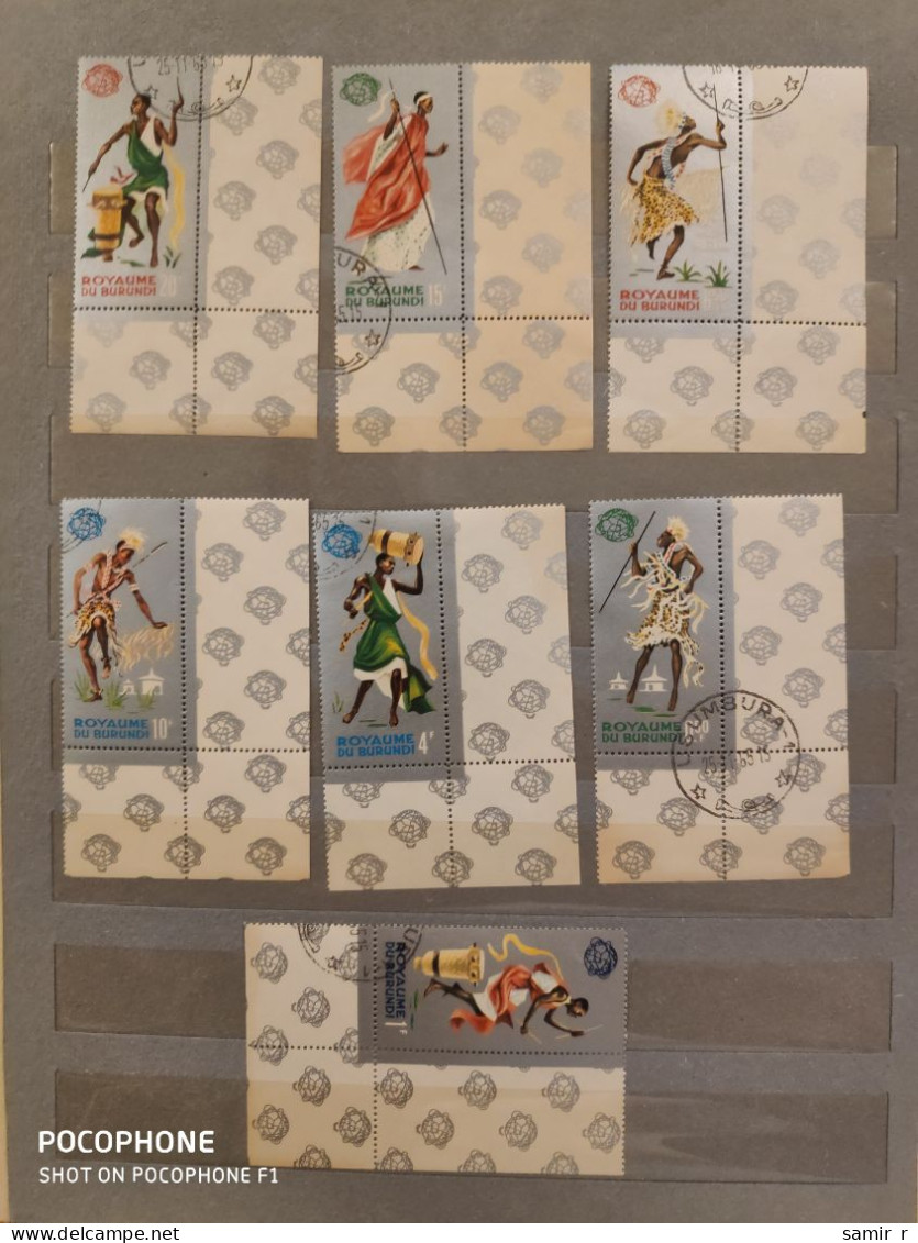 Burundi	Dances (F10) - Used Stamps