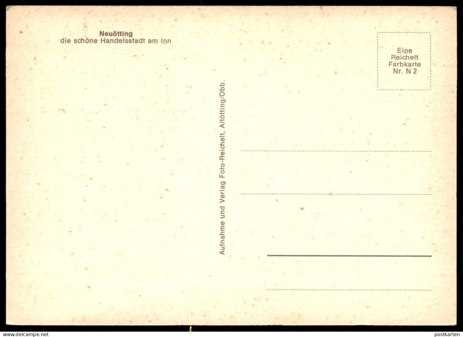 ÄLTERE POSTKARTE NEUÖTTING AM INN PANORAMA VW KÄFER CABRIO BUS NSU OPEL GASTHOF DROGERIE Ansichtskarte AK Cpa Postcard - Neuoetting