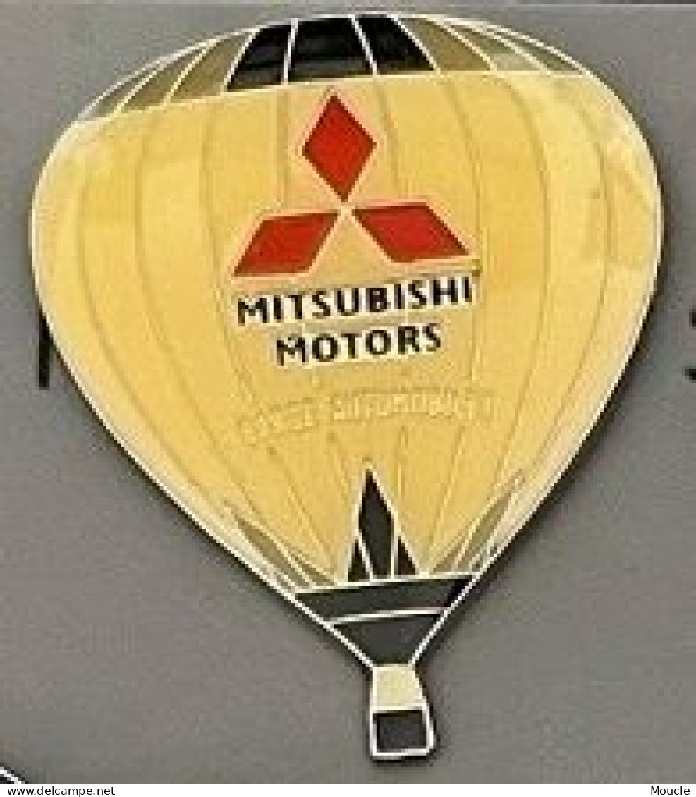 BALLON A AIR CHAUD  - MONTGOLFIERE -VOITURE MITSUBISHI MOTORS - CAR - LOGO - BARGE AUTOMOBILES - BALLOON - (32) - Montgolfières