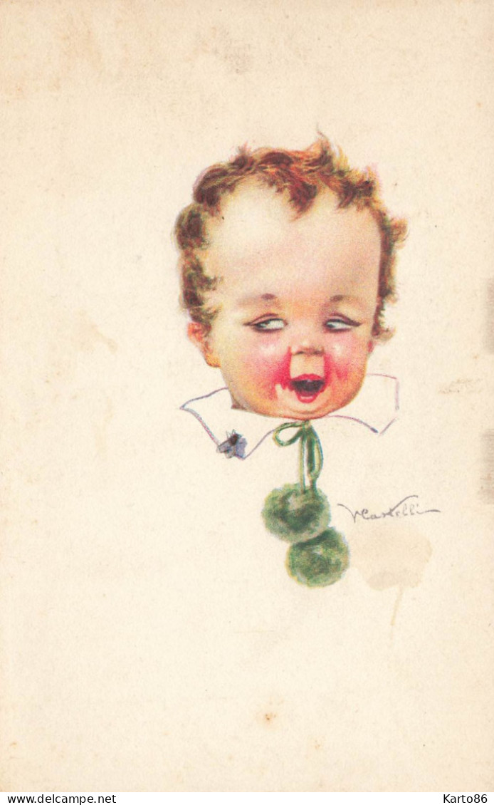 V. CASTELLI * CPA Illustrateur V. Castelli Italie Italia * Enfant Child Pompon * N°351-1 - Castelli