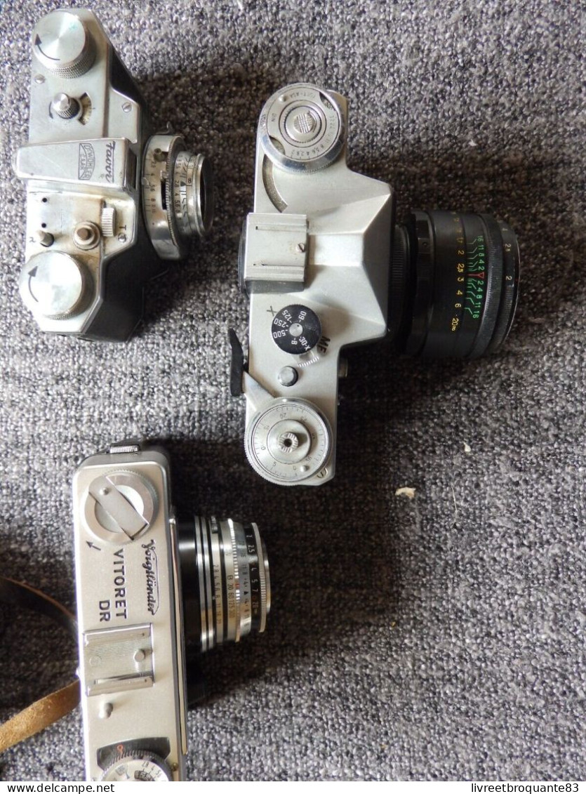 LOT ANCIENS APPAREILS PHOTOS VOIGTLANDER PRONTOR ZENIT FAVOR DEWOHLER  NON TESTEE NON VERIFIE  LES APPAREILS PHOTOS CAME - Fototoestellen