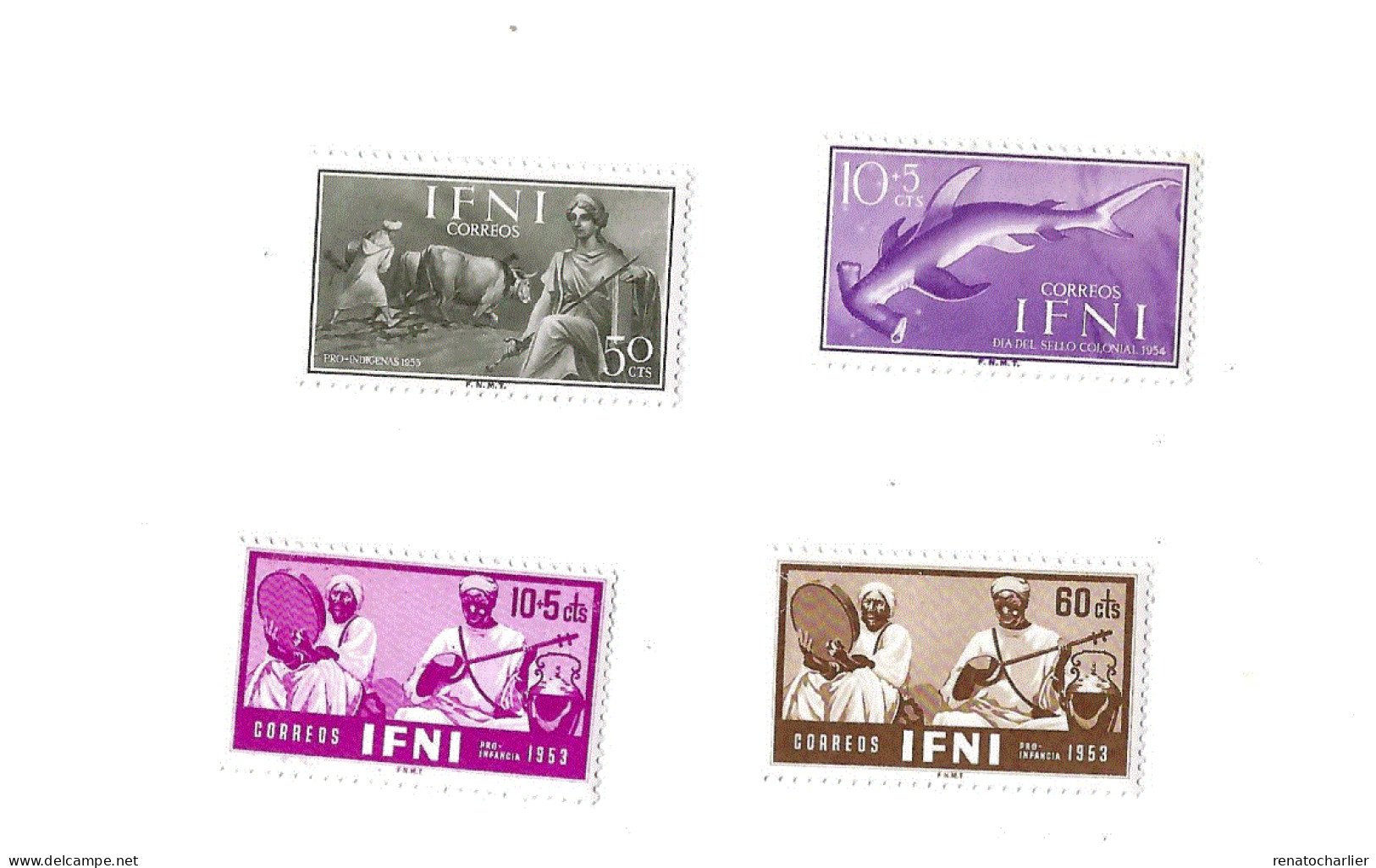 Requin Marteau,musiciens.Agriculture,MNH,Neuf Sans Charnière. - Ifni