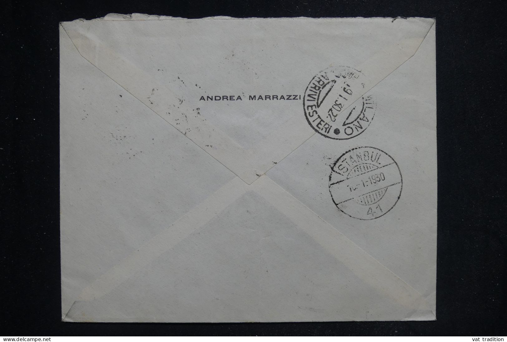 TURQUIE - Enveloppe En Recommandé Pour L'Italie En 1930, Affranchissement Varié - L 144069 - Covers & Documents