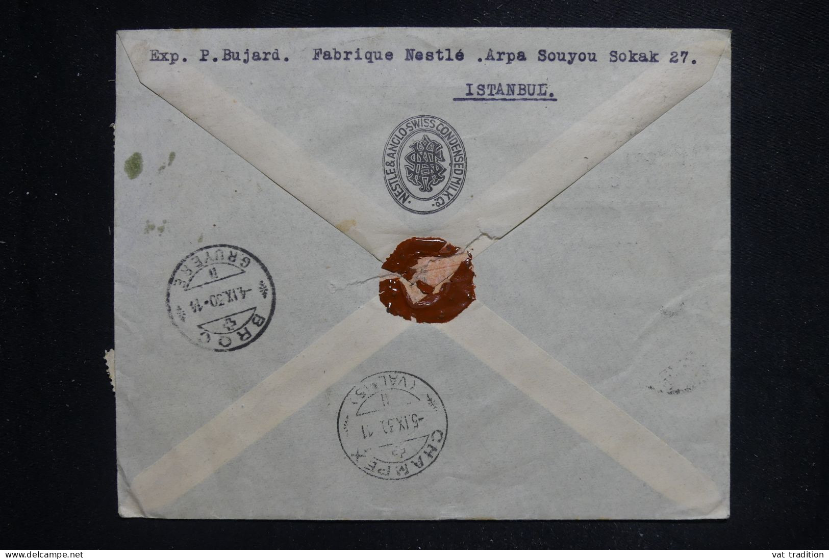 TURQUIE - Enveloppe Commerciale En Recommandé De  Istambul  Pour La Suisse En 1930 - L 144073 - Lettres & Documents