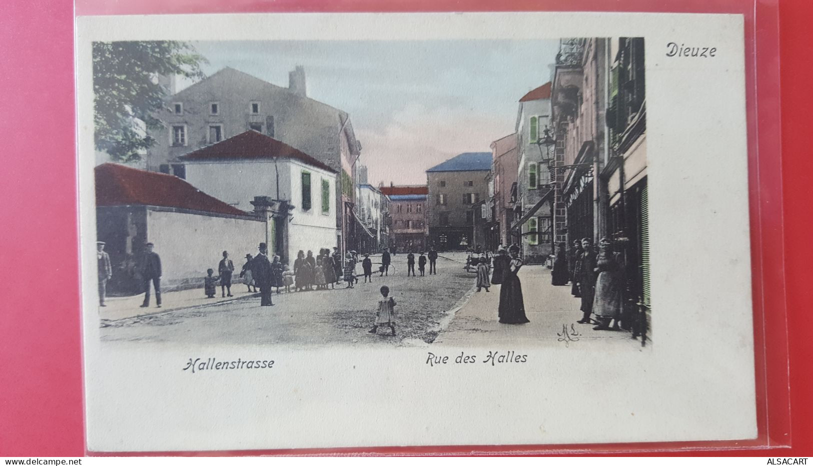 Dieuze , Rue Des Halles , Dos 1900 - Dieuze
