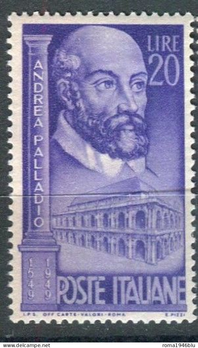 REPUBBLICA 1949 PALLADIO ** MNH - 1946-60: Mint/hinged