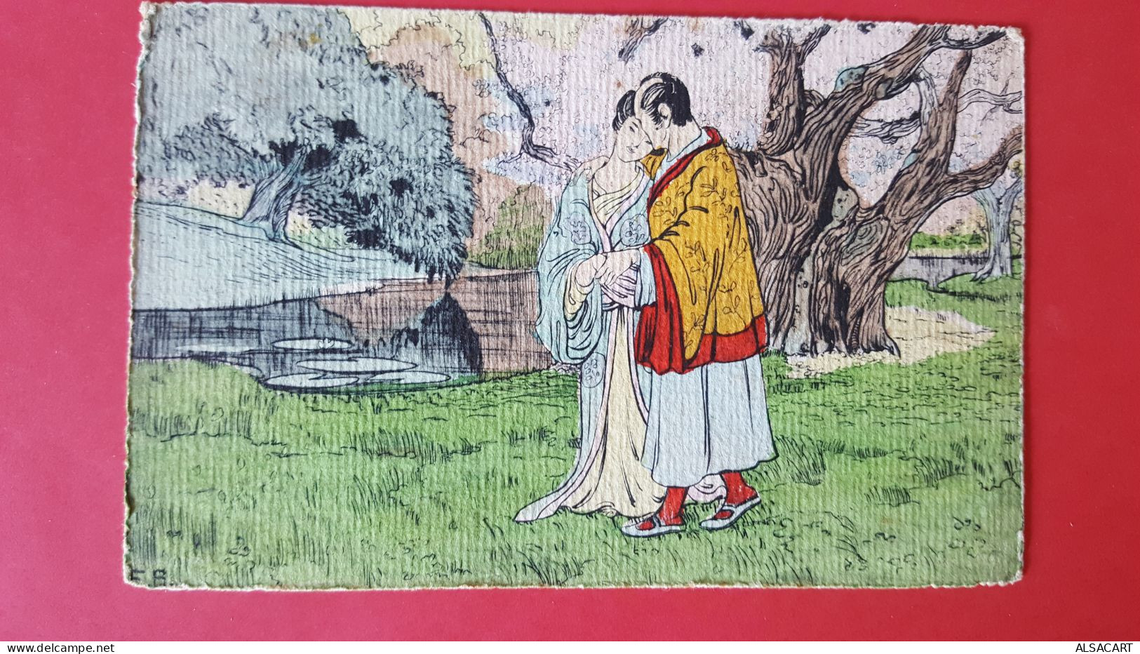 Couple Chinois , Illustrateur - 1900-1949