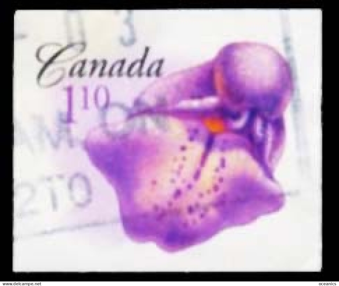 Canada (Scott No.2199 - Fleurs / Flowers) (o) Roulette / From Booklet - Oblitérés