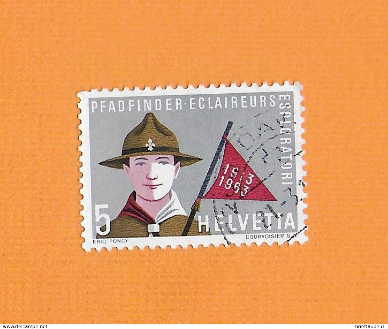 SCHWEIZ  1963 Gestempelt°used / Bedarf  Mi.-Nr. 768   "Scout, Pfadfinder" - Usati