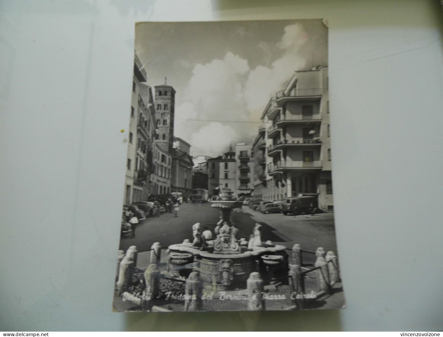 Cartolina Viaggiata "VELLETRI Fontana Del Bernini E Piazza Cairoli"1961 - Velletri