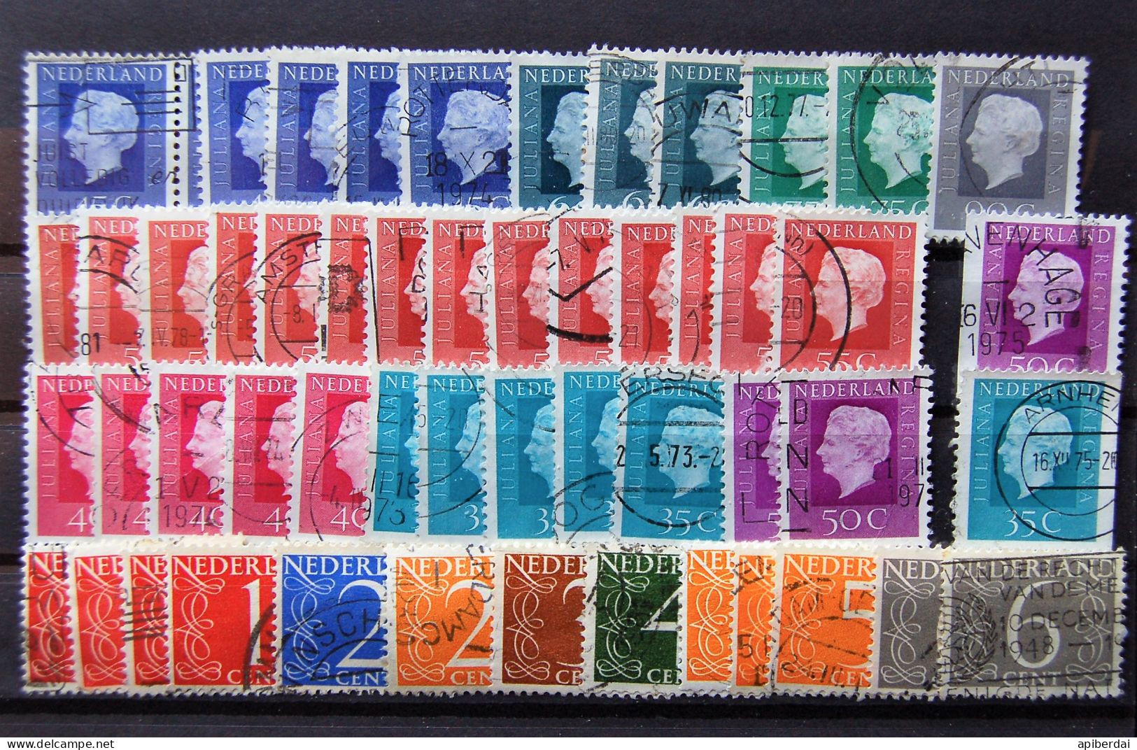 Nederland Pays-bas - Accumulation Of 50 Stamps Mainly " Juliana " Used - Gebraucht