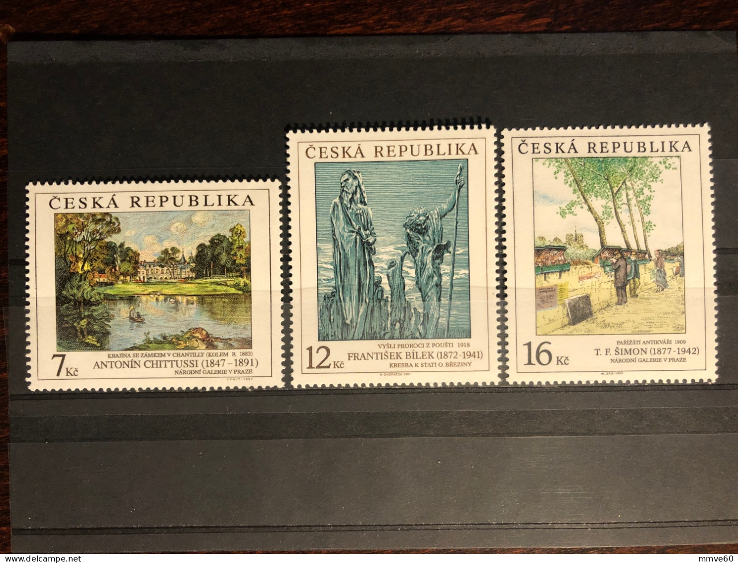 CZECH STAMPS 1997 YEAR SCOTT # 3028/3030 MNH  ART PAINTINGS - Unused Stamps