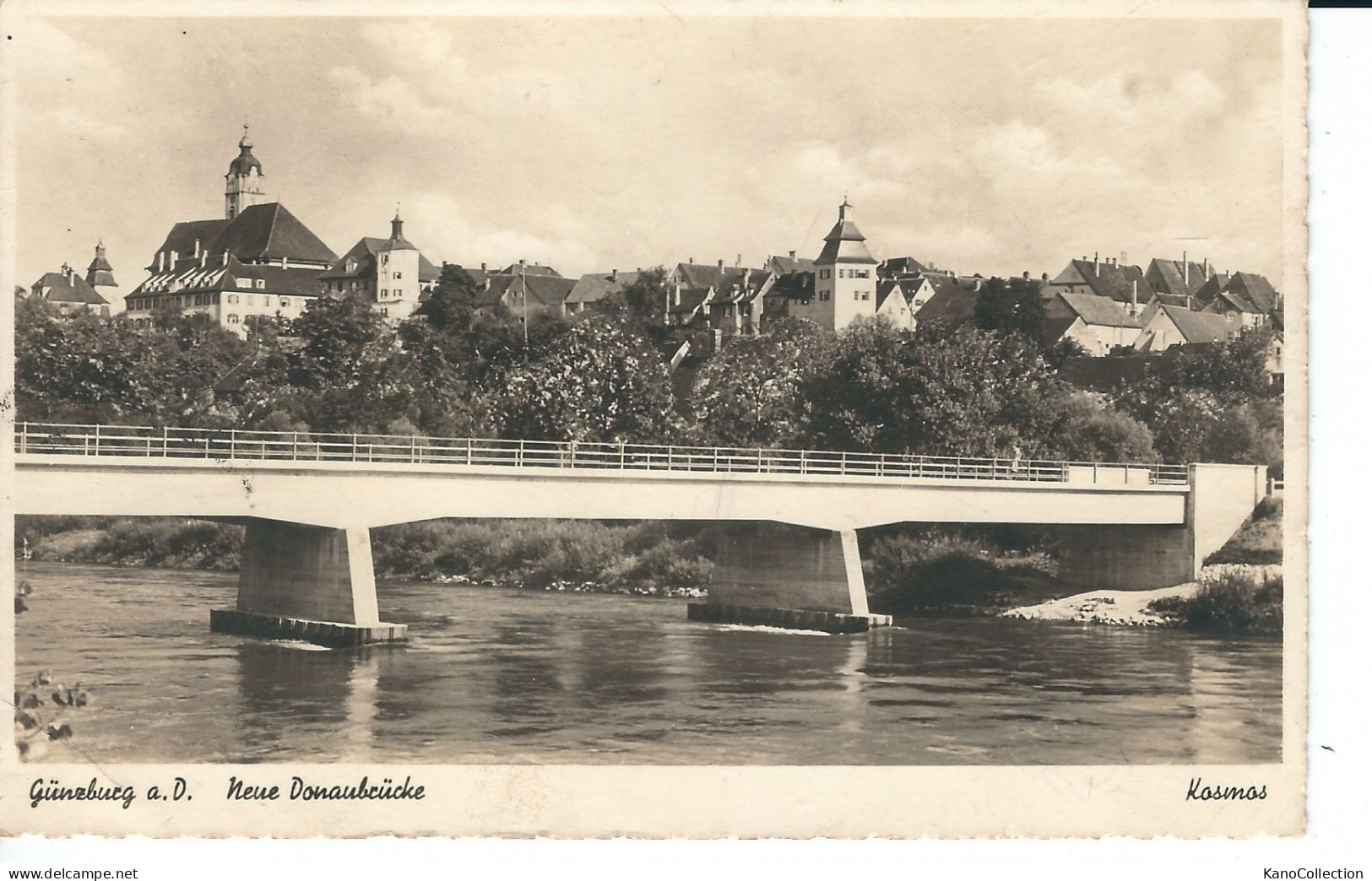 Günzburg An Der Donau, Neue Donaubrücke, Gelaufen 1940 - Guenzburg