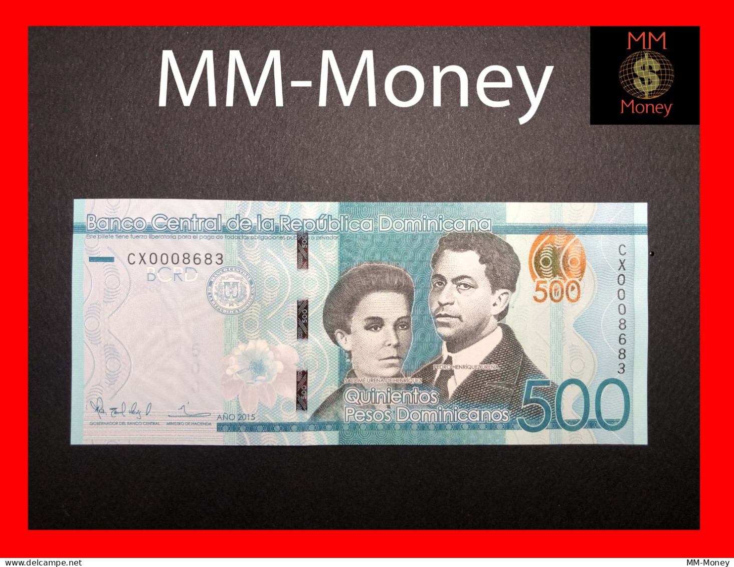 DOMINICANA 500 Pesos Dominicanos  2015  P. 192    UNC - República Dominicana