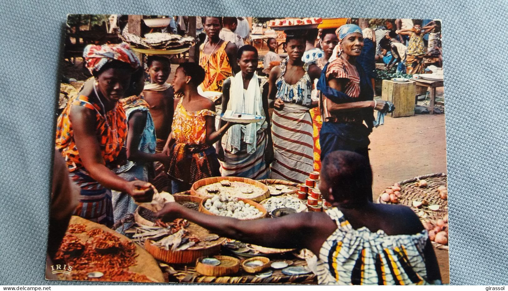 CPSM AFRIQUE EN COULEURS HOA QUI 4043 SCENE DE MARCHE AFRICAIN DETAIL VENTE  FOLKLORE D AFRIQUE NOIRE  ANIMATION - Non Classés