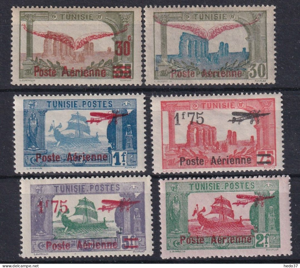 Tunisie Poste Aérienne N°1/6 - Neuf ** Sans Charnière - TB - Airmail