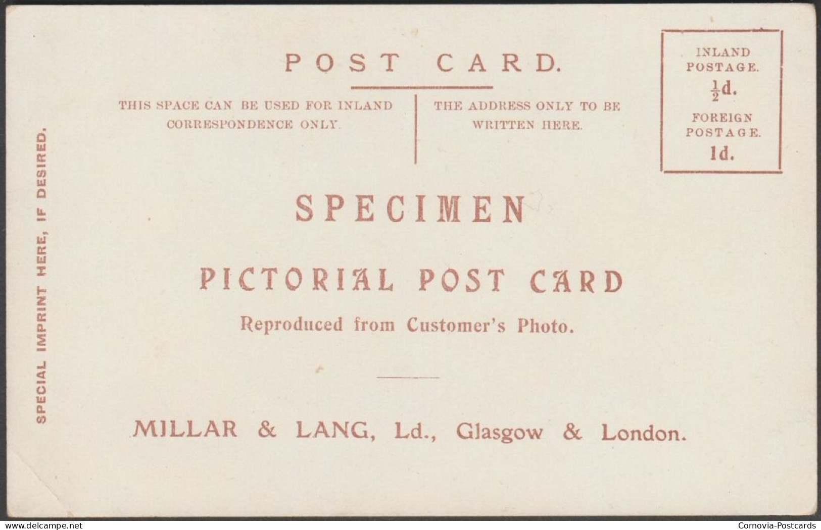 Medmenham Abbey, Buckinghamshire, C.1905-10 -  Millar & Lang Postcard - Printer's Sample - Buckinghamshire