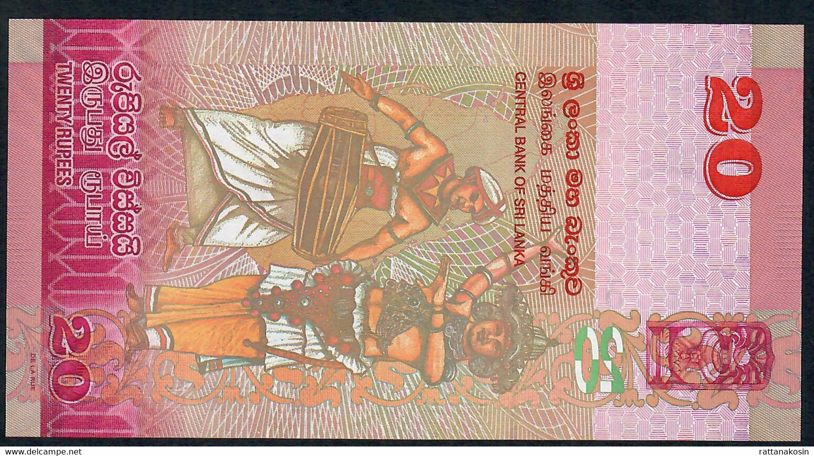 SRI LANKA P123a 20 RUPEES 1.1.2010 #W/2      UNC. - Sri Lanka