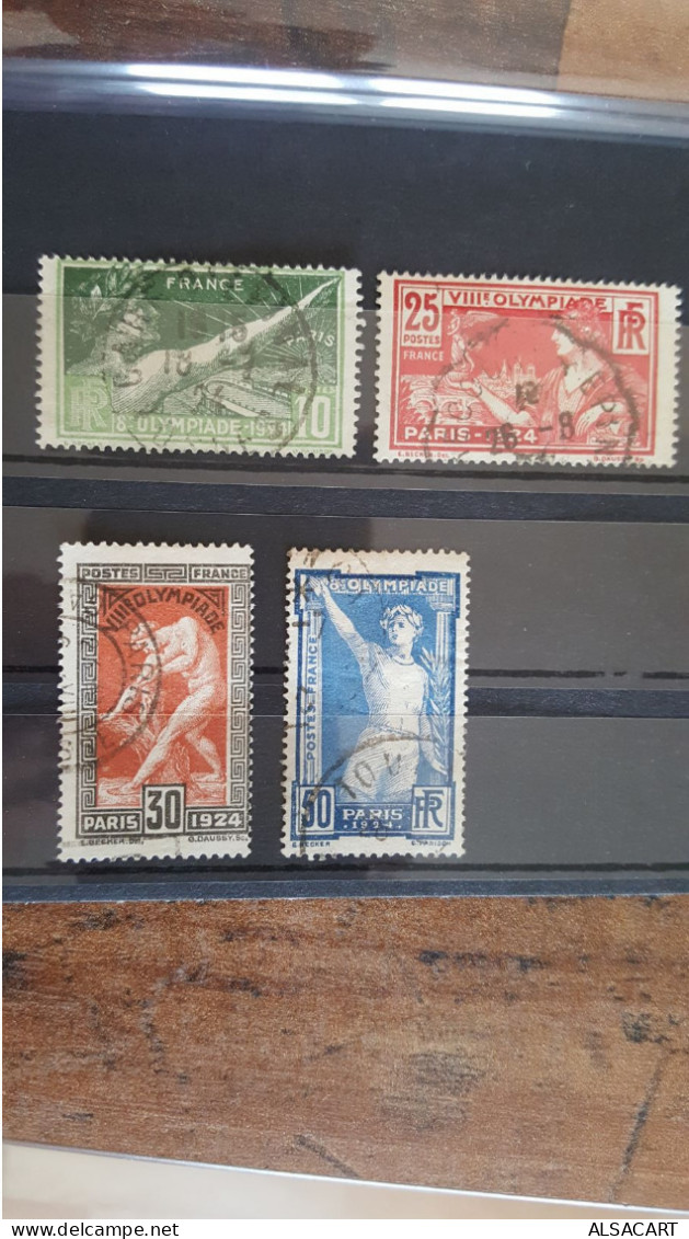 Timbre Olympiades Paris 1924 , Serie De 4 Timbre 183/86 , Cote 20 Euros - Used Stamps