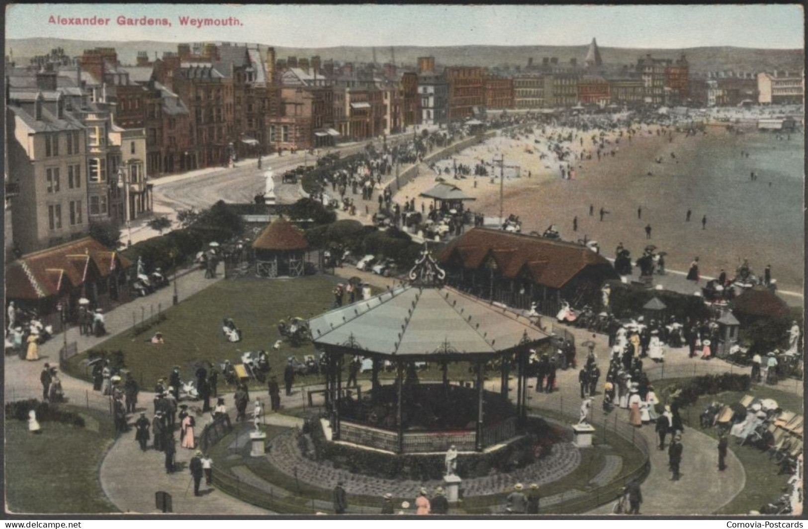 Alexander Gardens, Weymouth, Dorset, 1910 - Seward Postcard - Weymouth