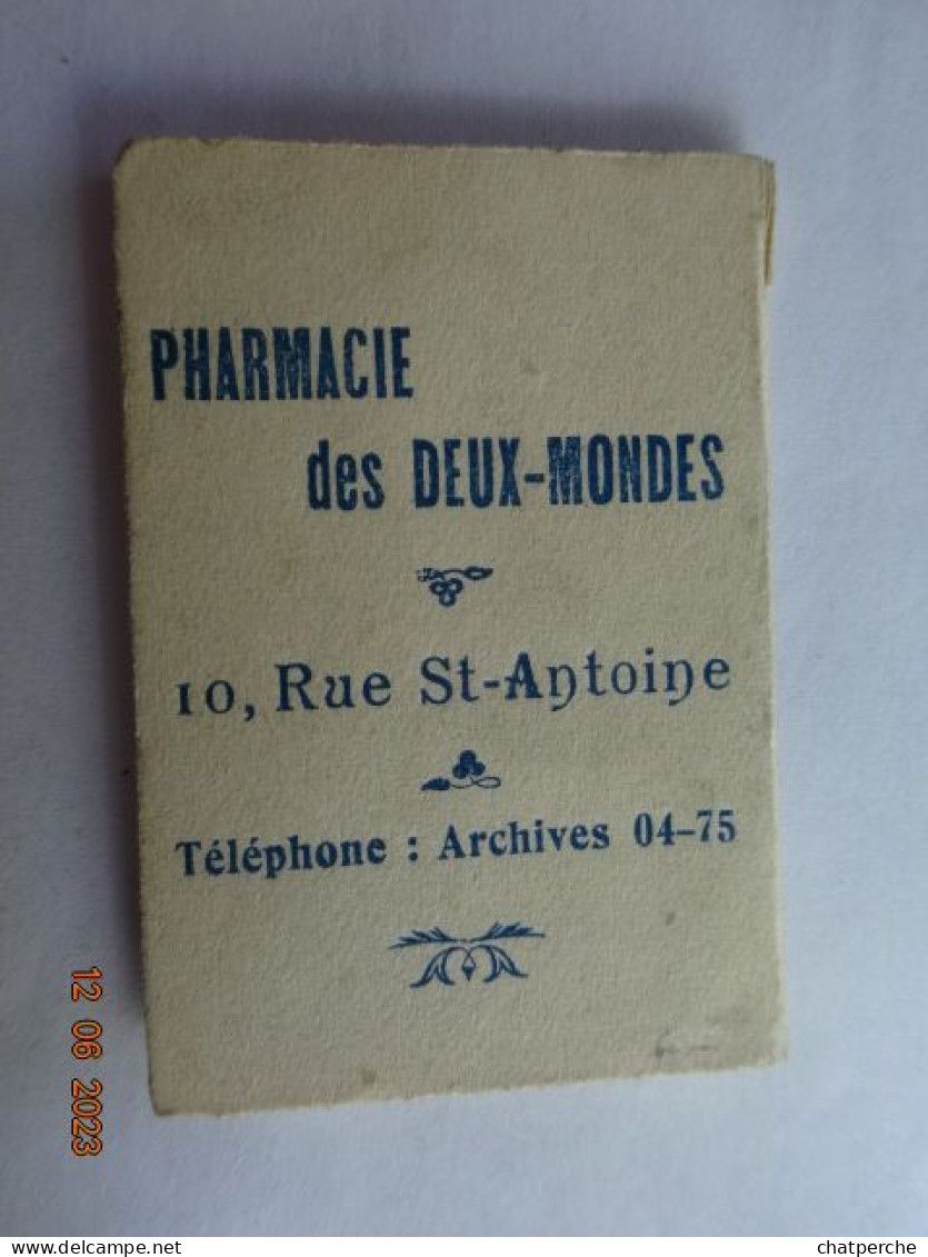 CALENDRIER 1920 L'EVENTEE BALANCOIRE  PHARMACIE DES DEUX MONDES PARIS - Formato Piccolo : 1901-20