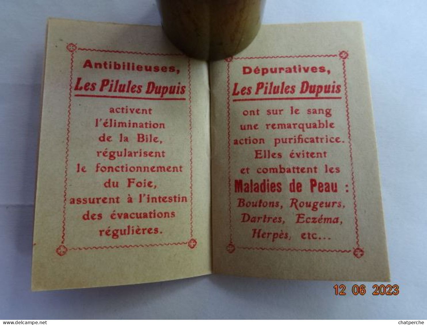 CALENDRIER 1925 FLEURS PUBLICITE PILULES DUPUIS - Petit Format : 1921-40