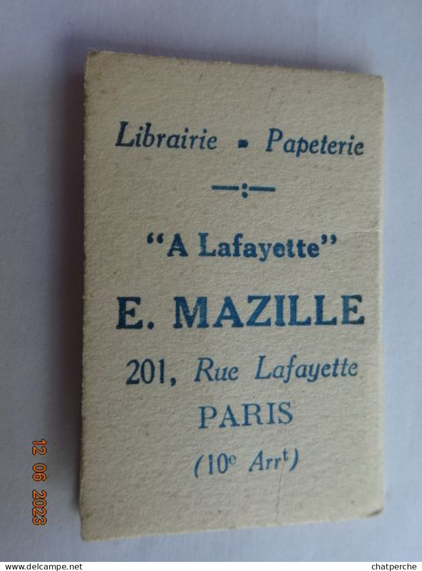 CALENDRIER 1924 FILLETTE ET SA CRUCHE LIBRAIRIE  E. MAZILLE PARIS - Petit Format : 1921-40