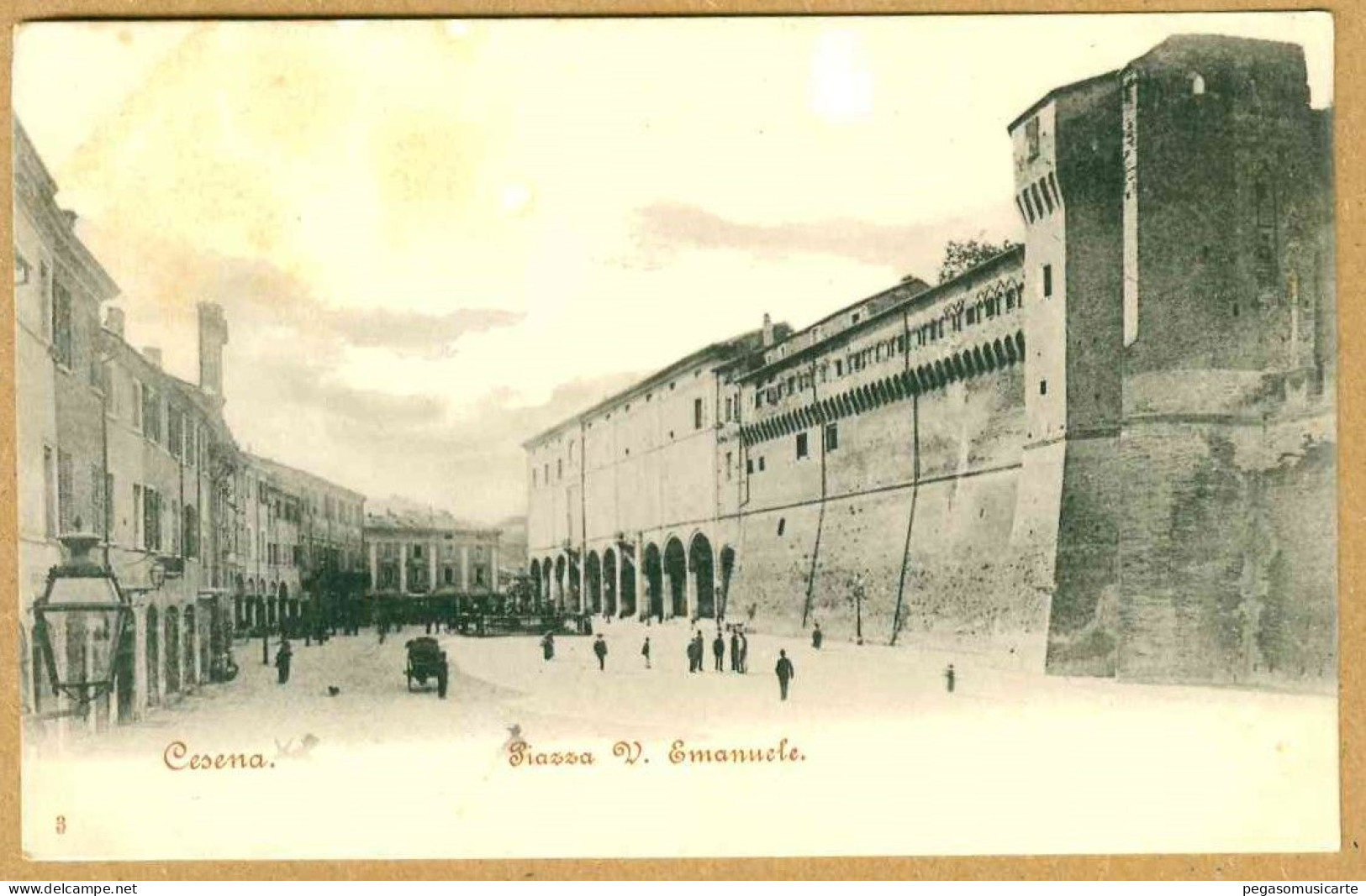 VXB106 - CESENA PIAZZA V. EMANUELE ANIMATA 1900 CIRCA - Cesena