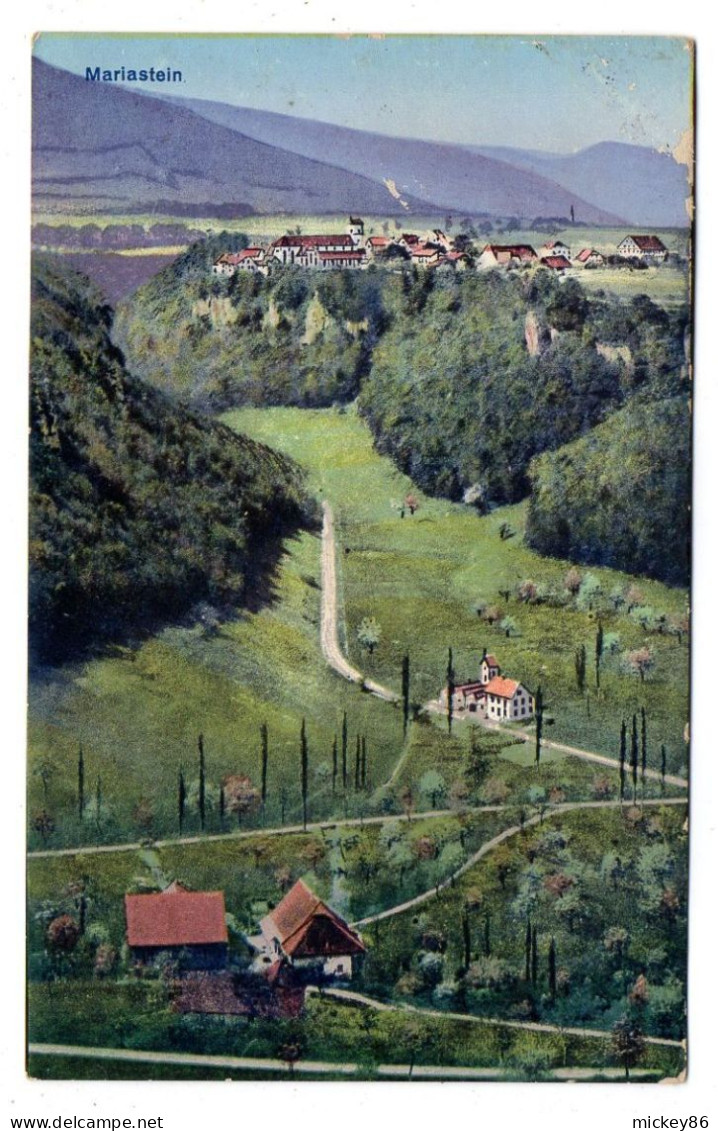 Suisse--SO -- MARIASTEIN--1921-- Vue Générale...colorisée.....timbre....cachet.... - Metzerlen-Mariastein
