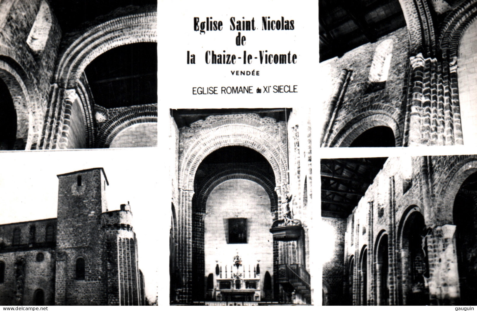 CPSM - La CHAIZE-Le-VICOMTE - Intérieur De L'église (Multivues) - Edition ? - La Chaize Le Vicomte