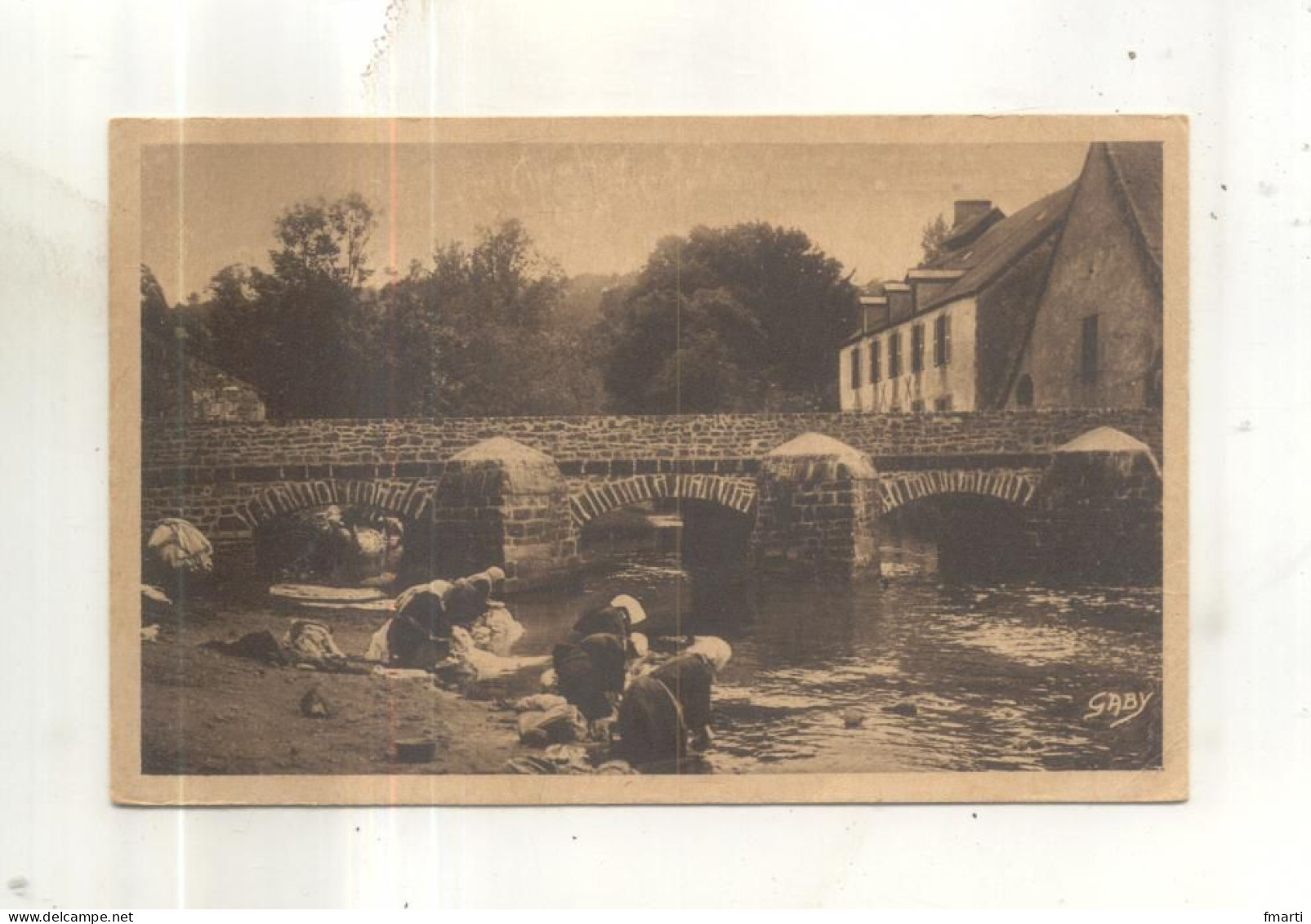 43. Pont Scorff, Les Lavandières Au Vieux Pont - Pont Scorff