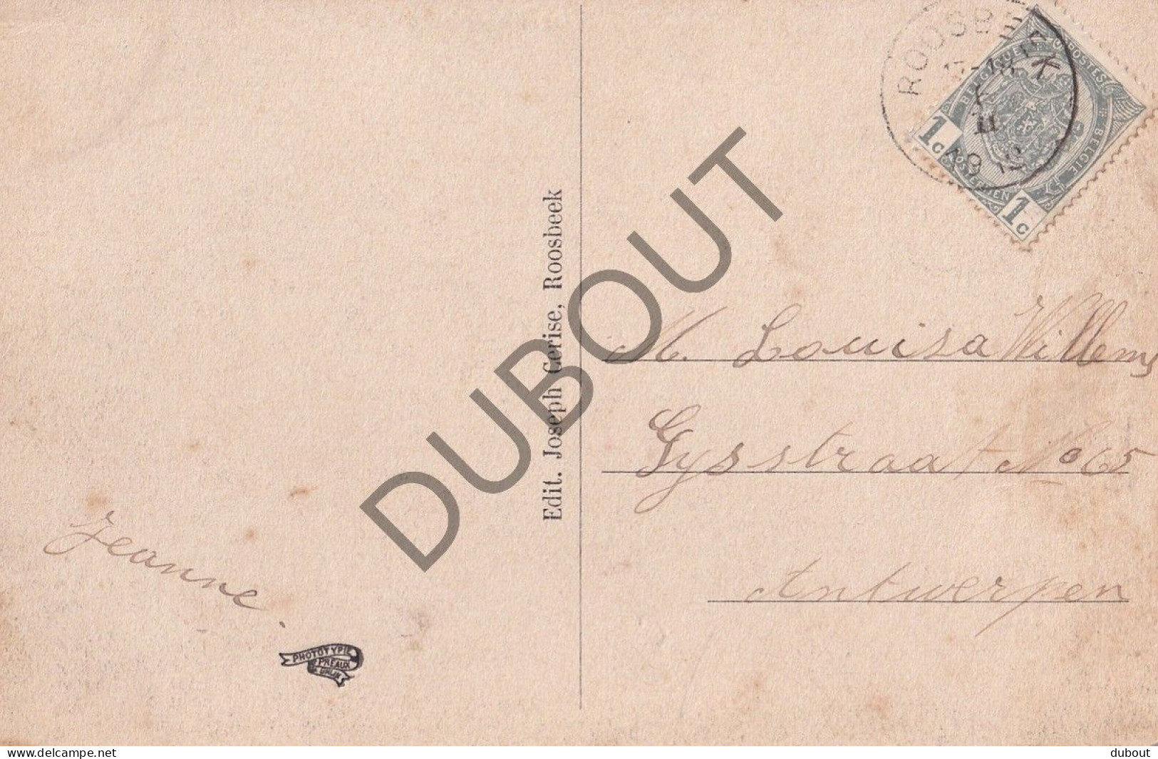 Postkaart/Carte Postale - Roosbeek - Huis Jules Wenseleers (C4236) - Boutersem