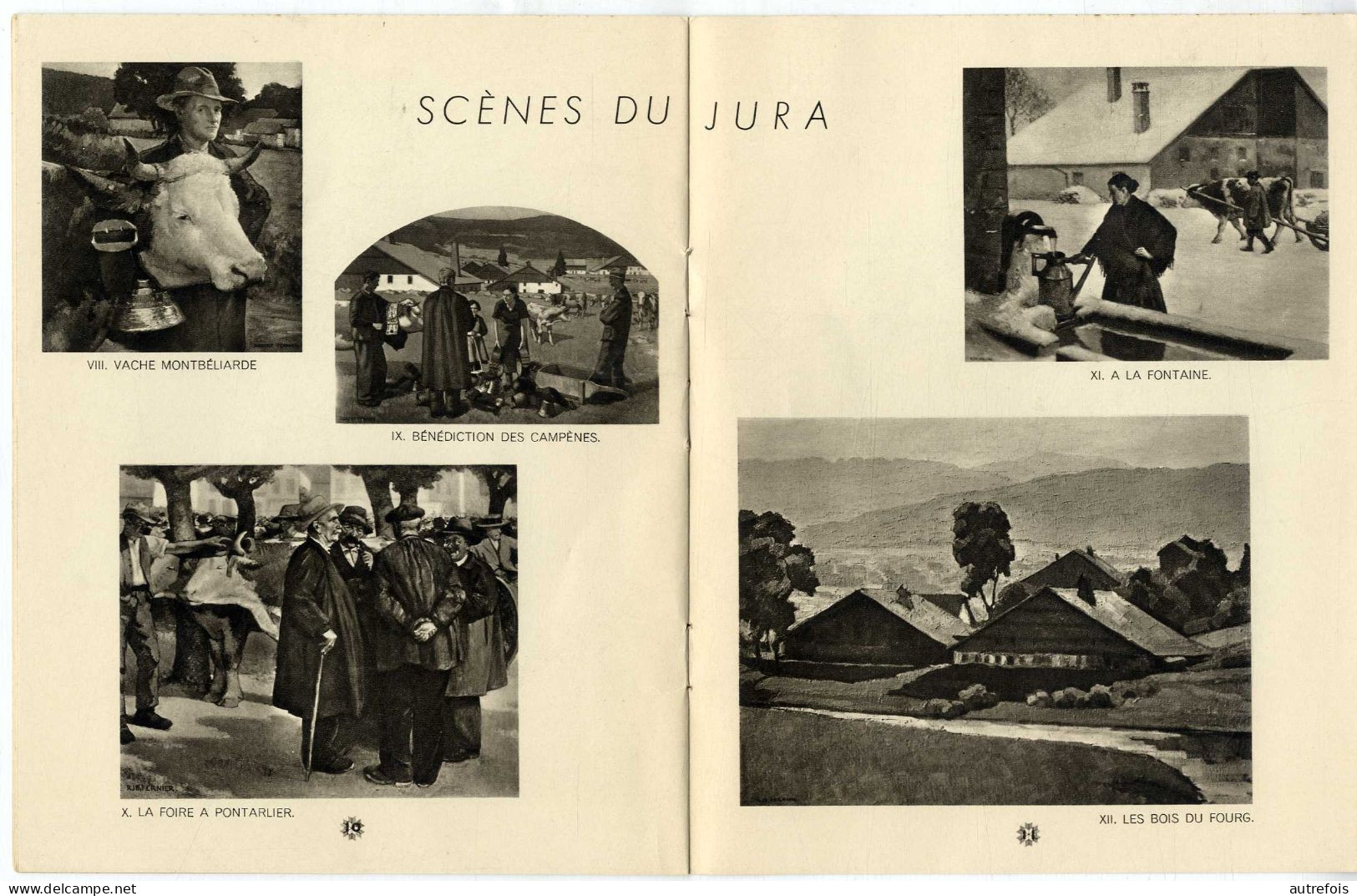 ROBERT FERNIER  PEINTRE DE NEIGE PEINTRE DU JURA PAR AUGUSTE BIALLY  -  16 PAGES  VERS 1940 - Franche-Comté