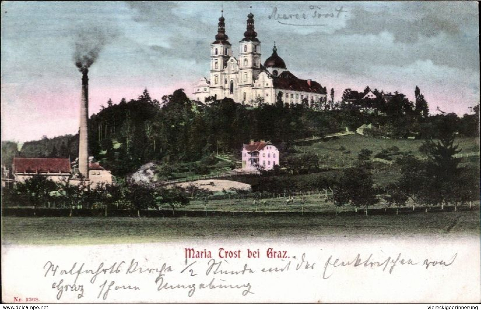 ! Alte Ansichtskarte Maria Trost Bei Graz, Kirche, Fabrik - Graz