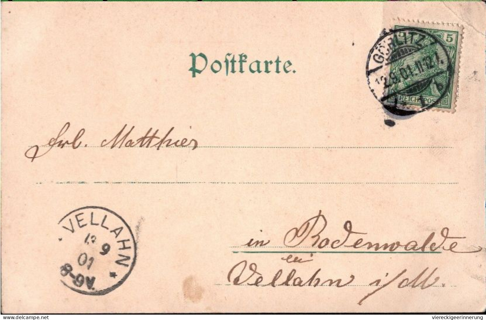 ! Alte Ansichtskarte Aus Görlitz, 1901 - Goerlitz