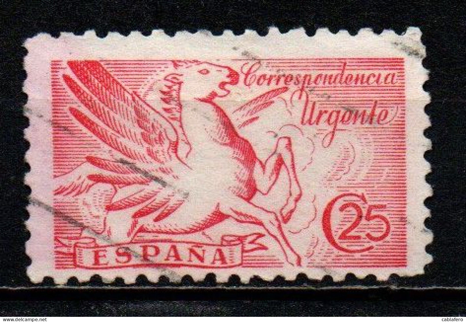 SPAGNA - 1941 - PEGASO - USATO - Correo Urgente