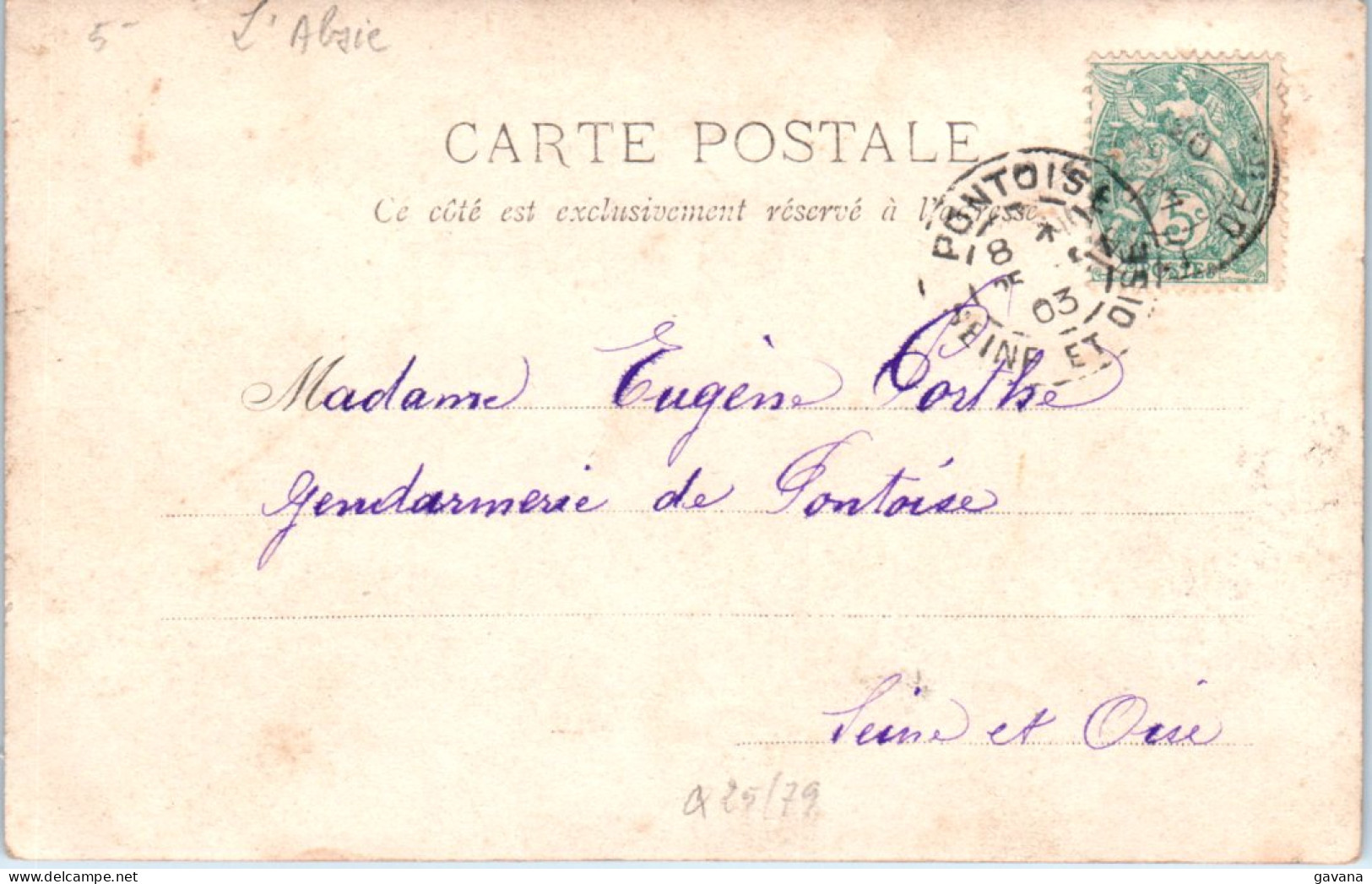 79 L'ABSIE - Chateau - Carte-photo - L'Absie