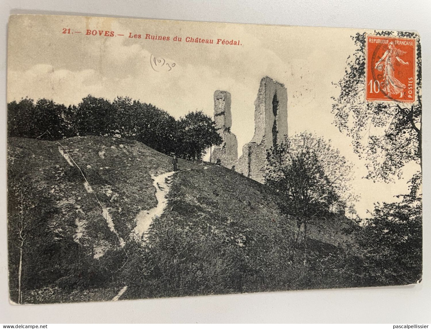 CPA - 80 - BOVES - Les Ruines Du Château Féodal - N° 21 - Boves