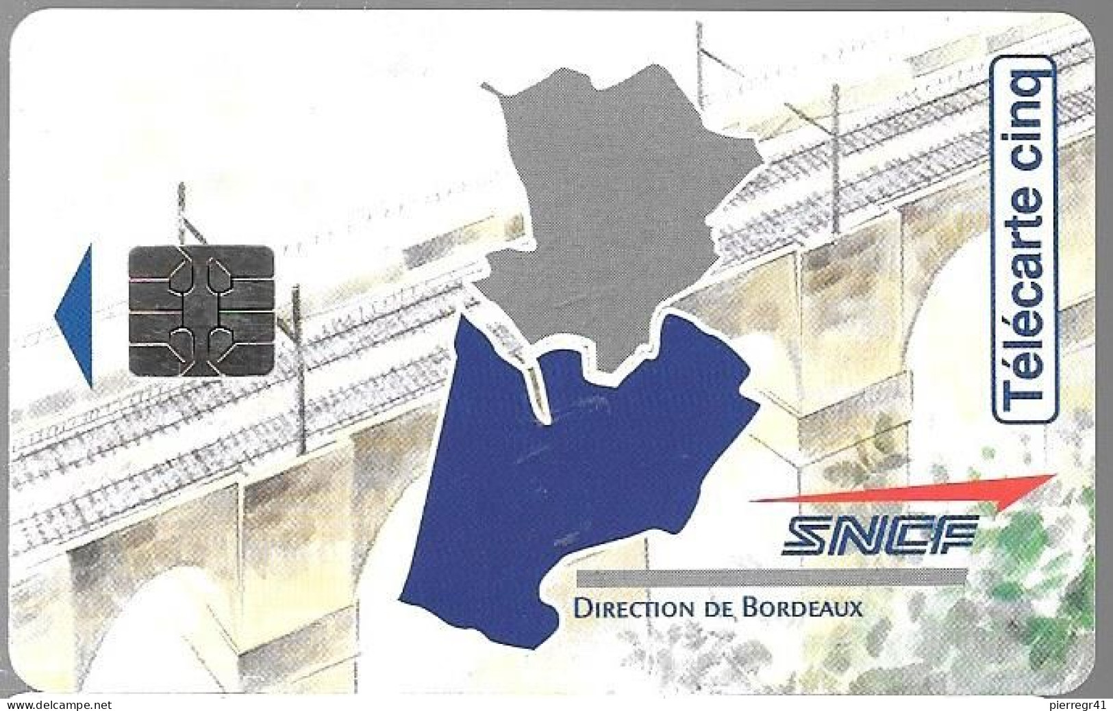 CARTE-PRIVEE-5U-GN 91-SO5-12/94-SNCF DN-JG-Série A 4C014029/-NEUVE-TBE - - 5 Eenheden