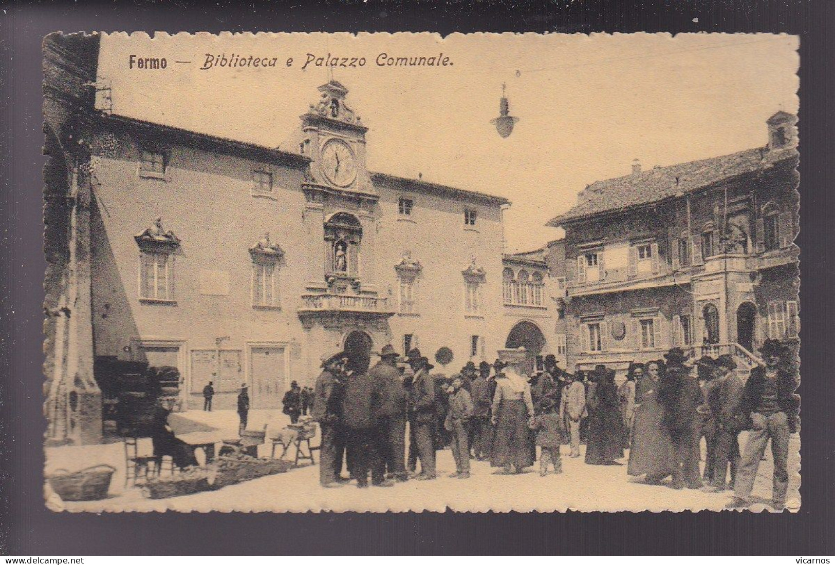 CP  ITALIE FERMO Biblioteca E Palazzo Comunale - Fermo