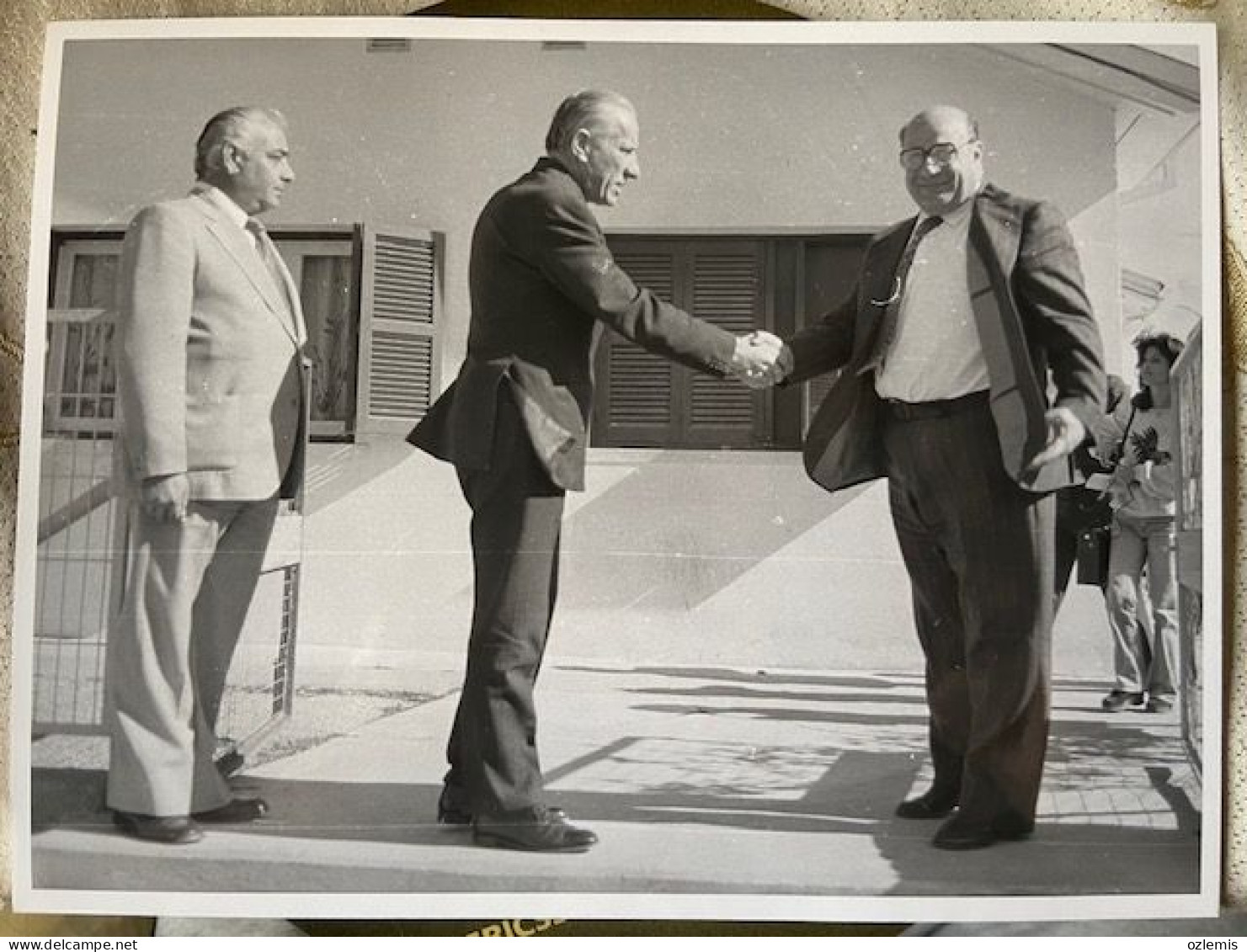 RAUF DENKTAS ,PRESIDENT OF NORTHERN CYPRUS ,TURKISH POLITICIAN ,RAUF DENKTAS,VINTAGE ORGINAL PHOTO - Chypre