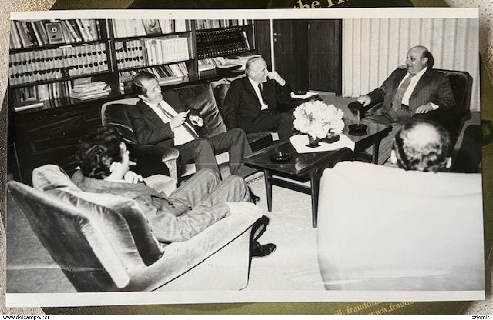 RAUF DENKTAS ,PRESIDENT OF NORTHERN CYPRUS ,TURKISH POLITICIAN ,RAUF DENKTAS,VINTAGE ORGINAL PHOTO - Chypre