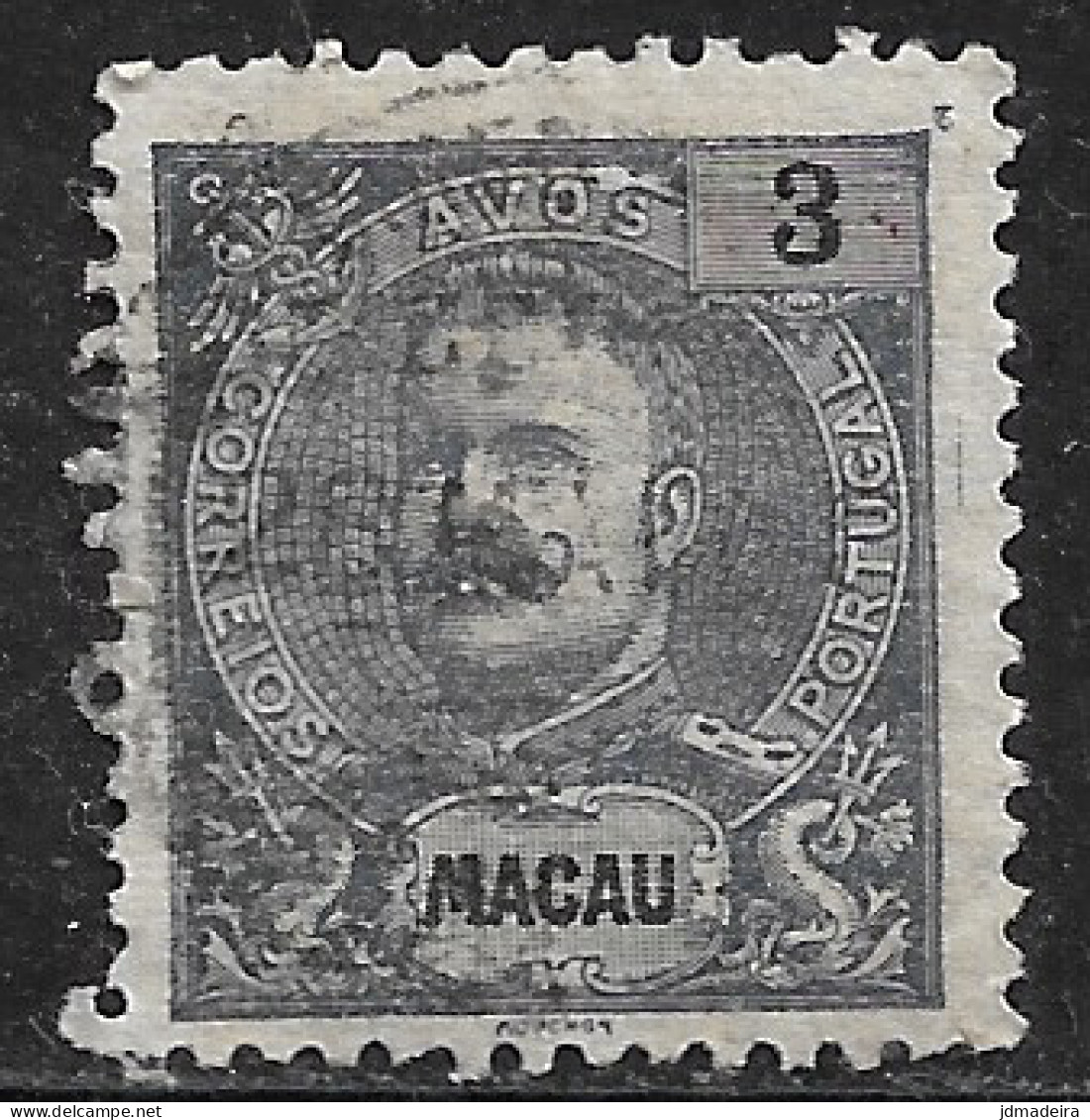 Macau Macao – 1903 King Carlos 3 Avos Used Stamp - Gebraucht